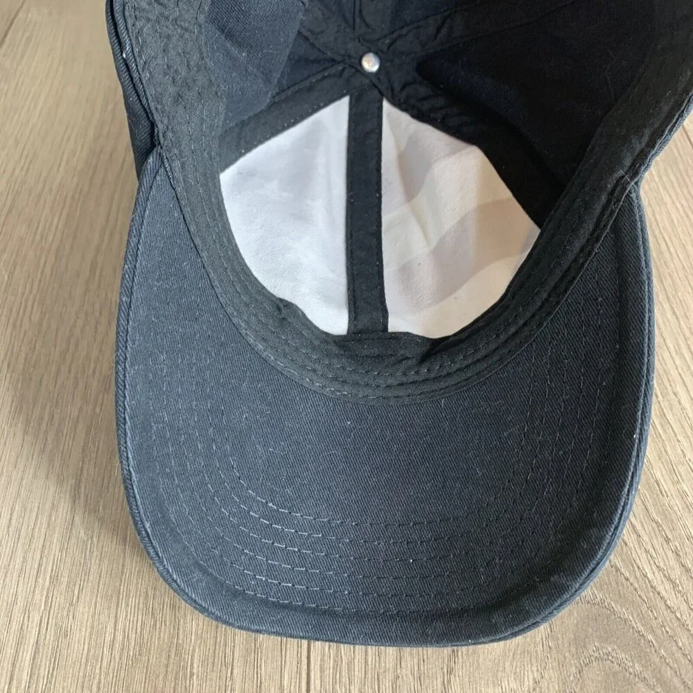 American Flag Front Ball Cap Black Adjustable Strap and Clamp Close - Picture 10 of 10